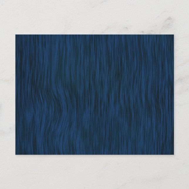 Rough Wood Grain Look Hintergrund Deep Blue Postkarte (Vorderseite)