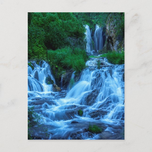 Roughlock fällt Spearfish-Schlucht Postkarte (Vorderseite)