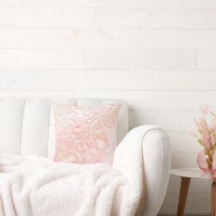 Rougissent le coussin en soie rose