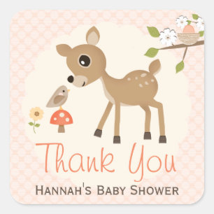 Rougissent les autocollants de Merci de baby