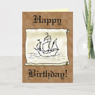 Rouleau de galion de bateau de pirate ! Carte