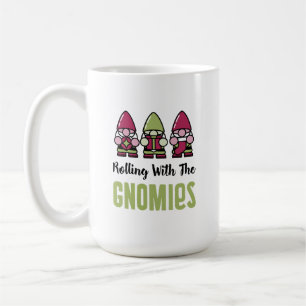 Rouler Avec La Mug De Café Gnomies