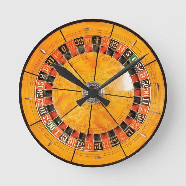 Roulette classique en bois Roulette Horloge de nou (Recto)