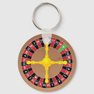 Roulette-Rad-Schlüsselanhänger Schlüsselanhänger