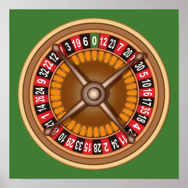 Roulette Roue affiche personnalisée (Devant)
