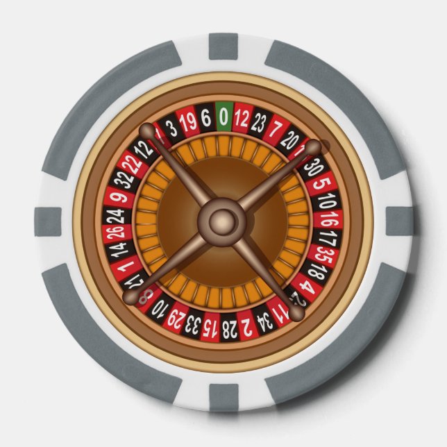 Roulette Roue jetons de poker personnalisés (Recto)