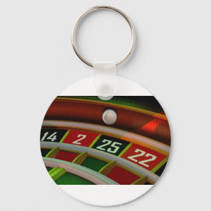 Roulette Rulet Kasino-Spiel Schlüsselanhänger