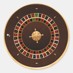 Roulette Runder Aufkleber