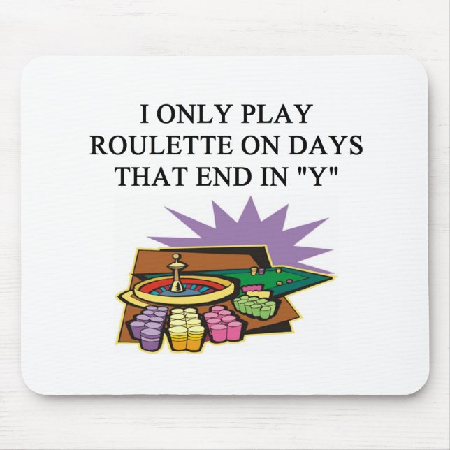 ROULETTE-Spielerwitz Mousepad (Vorne)