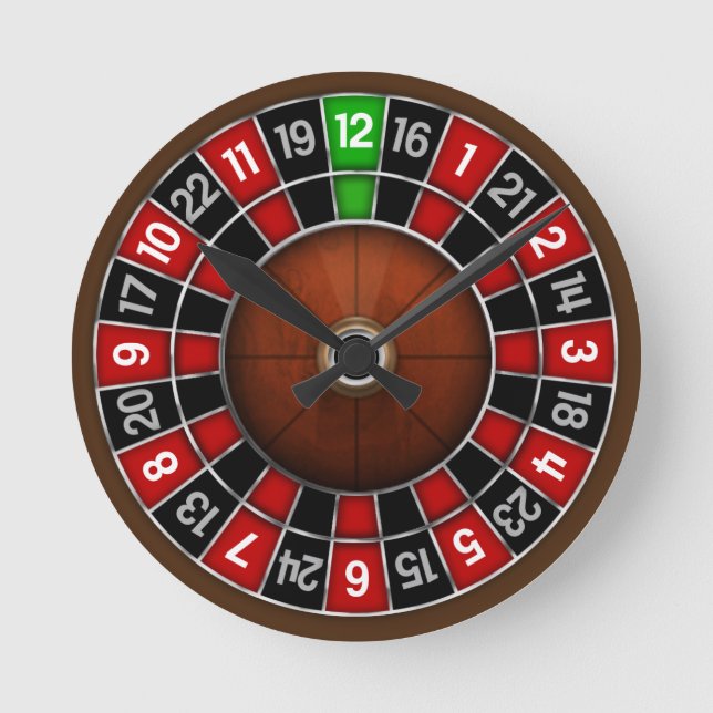 Roulette Wall Uhr (Vorderseite)
