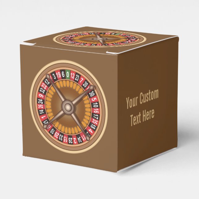 Roulette Wheel benutzerdefinierter Gefälligkeitska Geschenkschachtel (Vorderseite)