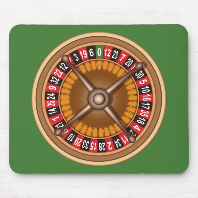 Roulette Wheel Custom Mousepad (Vorne)