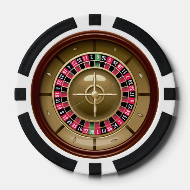 Roulette Wheel Pokerchips (Vorderseite)