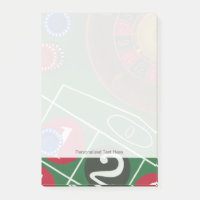 Roulettetisch mit Chips und Rädern