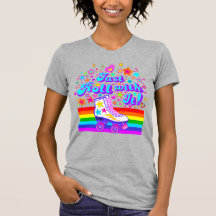Roulez Avec ! T-shirt Rainbow Roller Skate