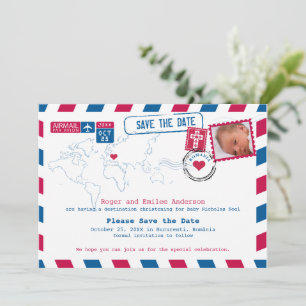 Roumanie Christening Baptême Save the Date