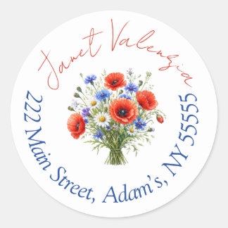 Round address labels runder aufkleber