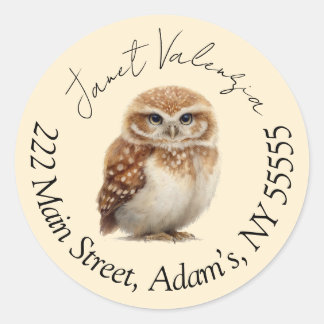 Round address labels runder aufkleber