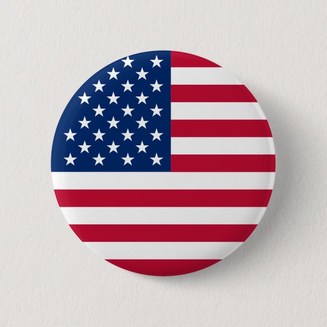 Round American Flag - Perfekt für Button (Vorderseite)