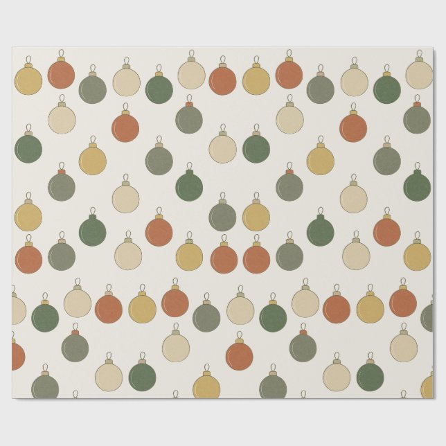 Round Baubles Pattern			 Geschenkpapier (Flach)