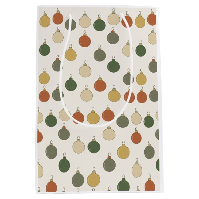 Round Baubles Pattern			 Mittlere Geschenktüte (Vorderseite)