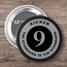 Round Burgh Sports Kicker Clasp Custom Vintag Pgh Button
