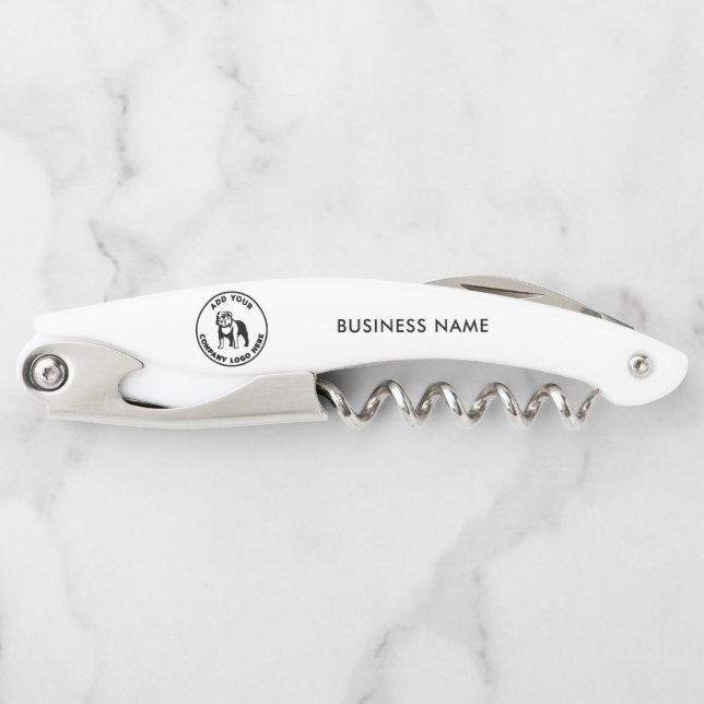 Round-Business-Logo Beruflich Name des Händlers Kellnermesser (Vorderseite)