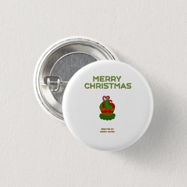 Round Button für Weihnachten (Vorne & Hinten)