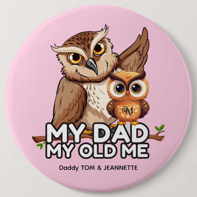 Round Button : Mein Vater Mein altes Ich (braun) (Vorderseite)