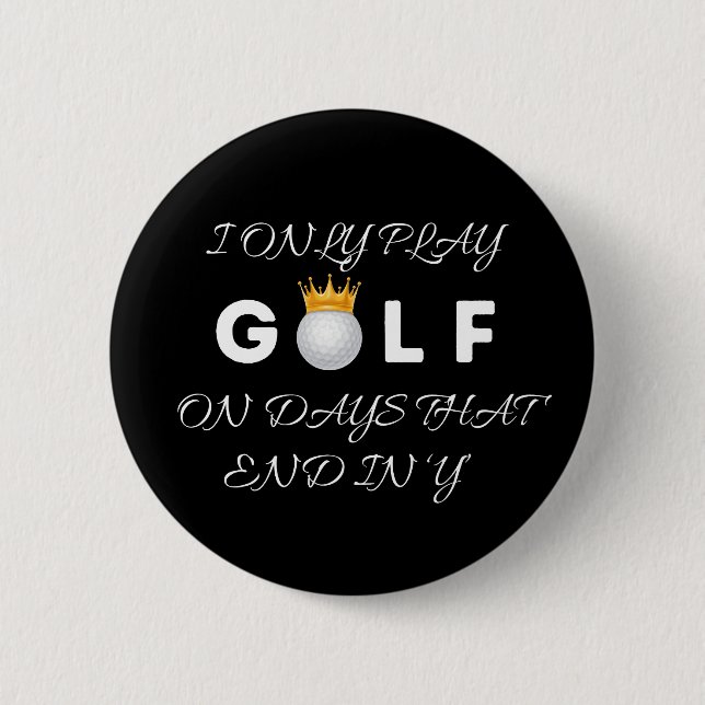 Round Button mit Golf Design (Vorderseite)