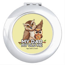 Round Compact Mirror : Mein Vater Mein altes Ich (