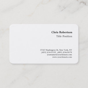 Round Corner Schwarz-weiß Charme Business Card Visitenkarte