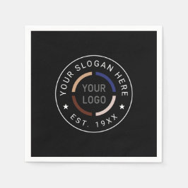 Round-Custom-Logo-Geschäft Serviette