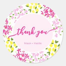 Round Ditsy Floral Gevor Sticker