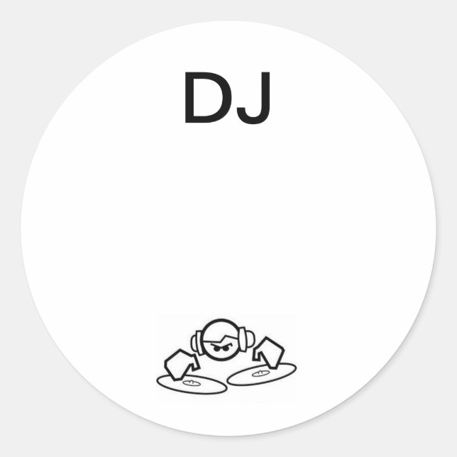Round DJ Stickers (Vorderseite)
