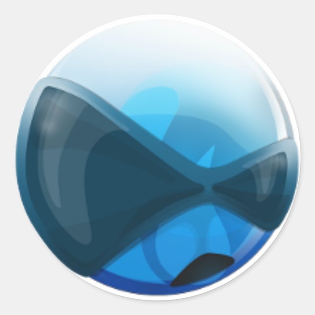 Round HardenedBSD-Logo-Aufkleber Runder Aufkleber (Vorderseite)