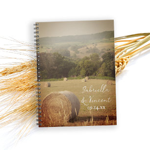 Round Hay Bales Farm Mariage Livre d'or