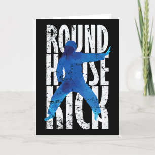 Round House Kick Kickboxen Taekwondo Karte