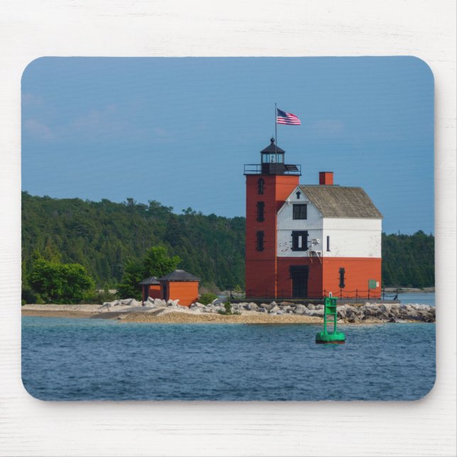 Round Island Lighthouse Mousepad (Vorne)