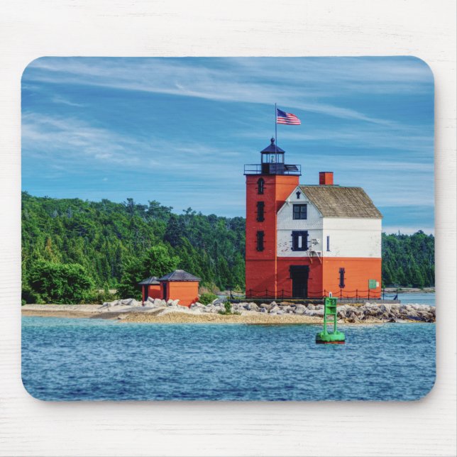 Round Island Lighthouse Mousepad (Vorne)