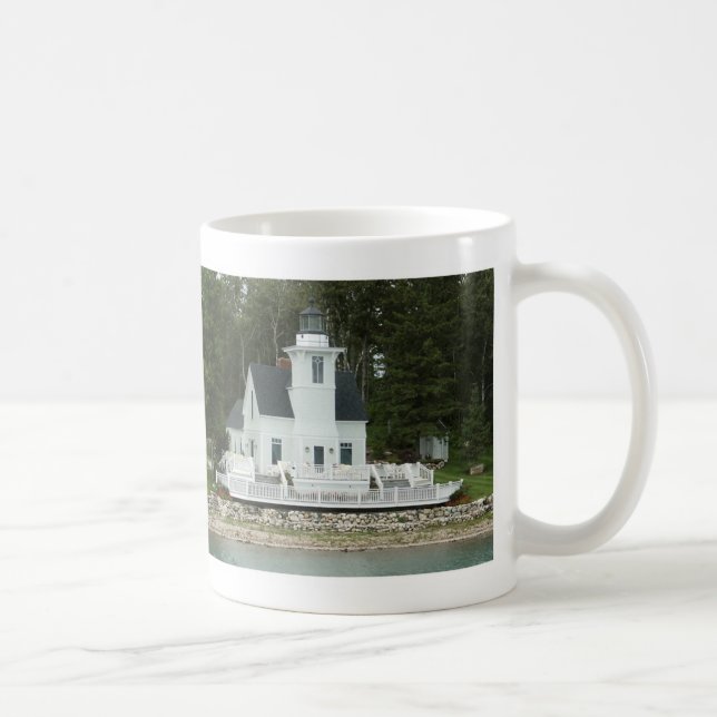 Round Island Lighthouse St. Mary's River Tasse (Rechts)