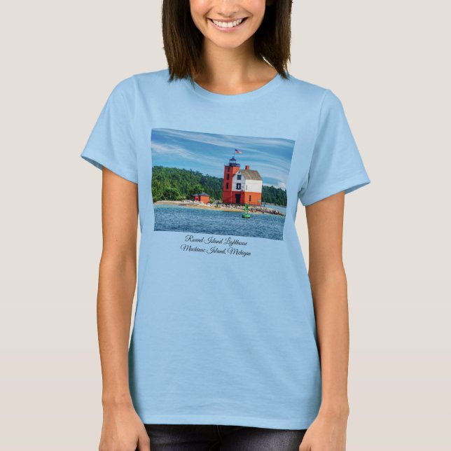 Round Island Lighthouse T - Shirt (Vorderseite)