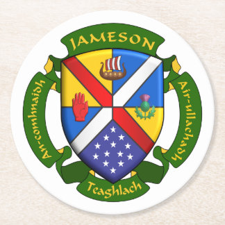 Round JamFam Coster-3 Runder Pappuntersetzer