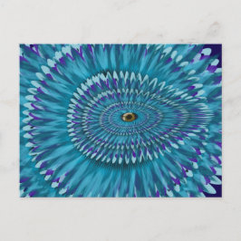 Round Jurassic EYE SEE YOU doodle  Postkarte