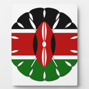 Round Kenyan Motif: Ein nationales Symbol Fotoplatte