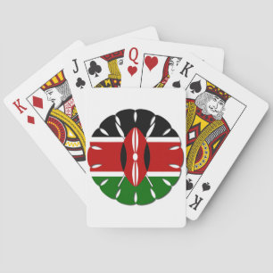 Round Kenyan Motif: Ein nationales Symbol Spielkarten