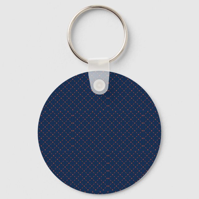 Round keychain with a dark blue background schlüsselanhänger (Vorderseite)