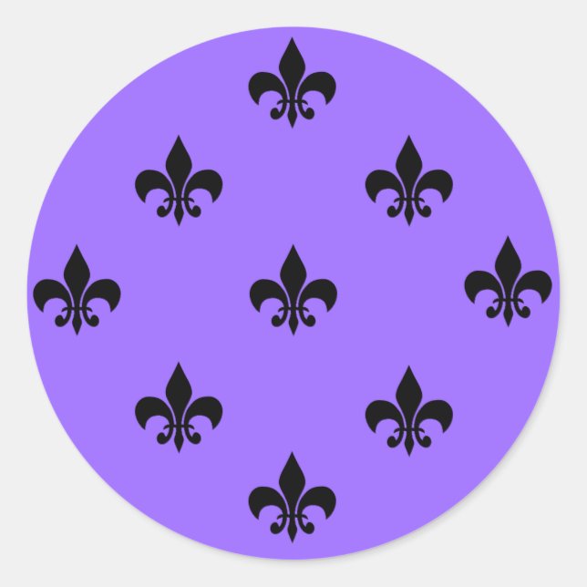 Round Lilie Stickers BLACK (Vorderseite)