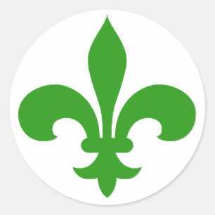 Round Lilie Stickers GREEN