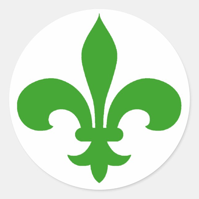 Round Lilie Stickers GREEN (Vorderseite)